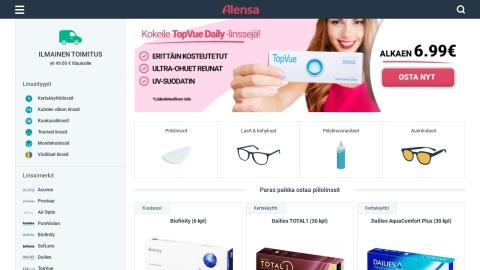 Reviews over Alensa.fi