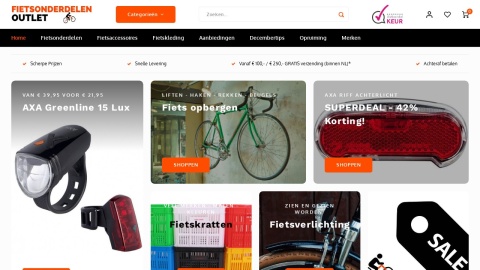 Reviews over Fietsonderdelen Outlet