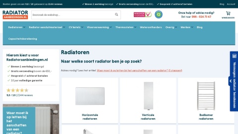 Reviews over Radiatoraanbiedingen.nl