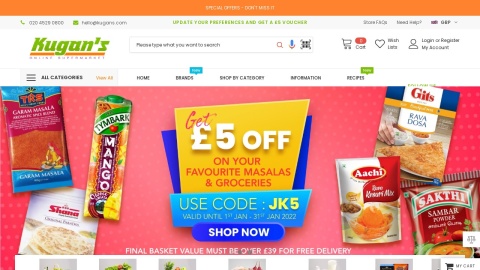 Reviews over Kugans Online Supermarket