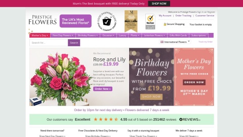 Reviews over Prestige Flowers