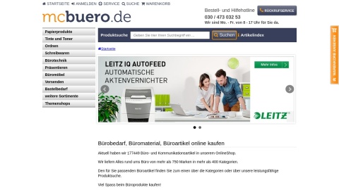 Reviews over mcbuero.de