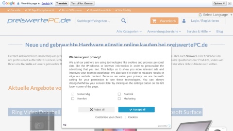 Reviews over preiswertePC.de