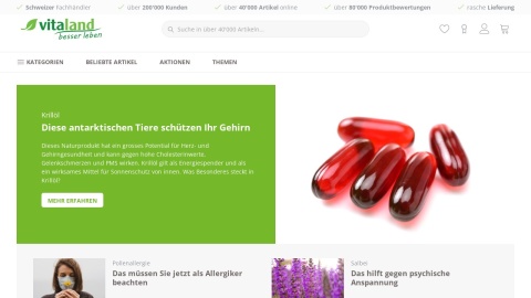 Reviews over vitaland.ch