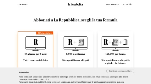 Reviews over LaRepubblica