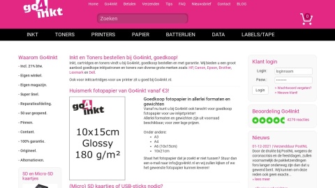 Reviews over Go4inkt.nl