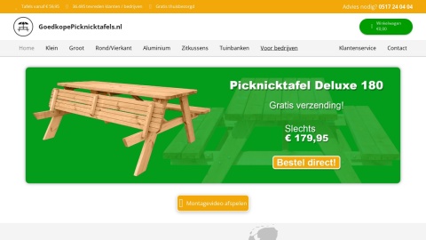 Reviews over GoedkopePicknicktafels.nl