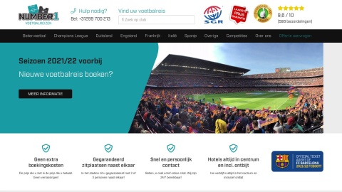 Reviews over Number 1 Voetbalreizen