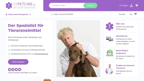 Reviews over DrPetcare.de