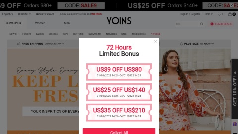 Reviews over Yoins